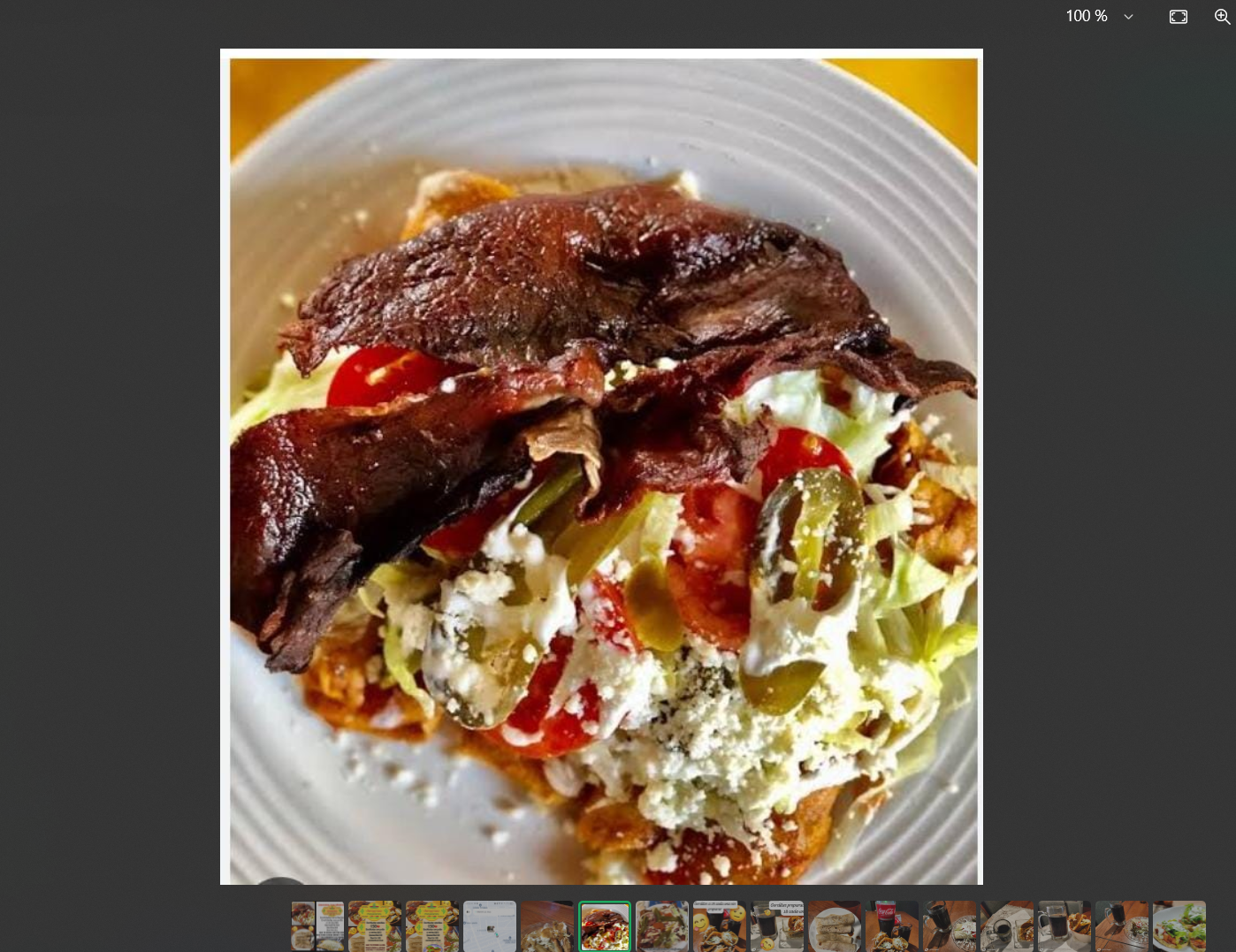 Enchiladas con cecina